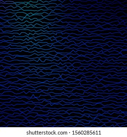 Dark BLUE vector background with curves. Gradient illustration in simple style with bows. Pattern for booklets, leaflets.