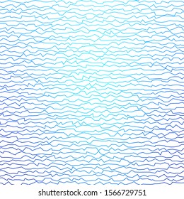 Dark BLUE vector background with curves. Colorful illustration in abstract style with bent lines. Best design for your ad, poster, banner.