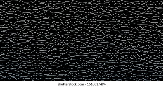 Dark BLUE vector background with curves. Colorful geometric sample with gradient curves.  Best design for your posters, banners.