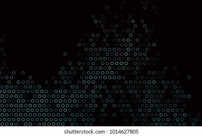 Dark BLUE vector  background with dots. Beautiful colored illustration with blurred circles in nature style. The pattern can be used for beautiful websites.