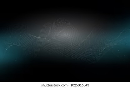 Dark BLUE vector background with dots. Abstract illustration with colored bubbles in nature style. The pattern can be used for beautiful websites.