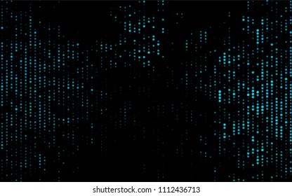 Dark BLUE vector  background with dots. Modern abstract illustration with colorful water drops. The pattern can be used for ads, leaflets of liquid.