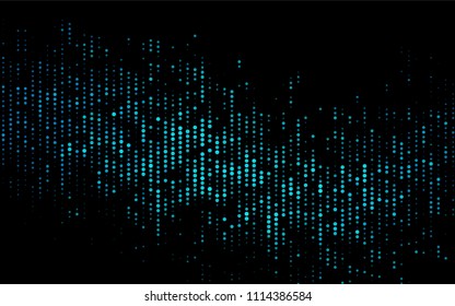 Dark BLUE vector  background with dots. Modern abstract illustration with colorful water drops. The pattern can be used for beautiful websites.