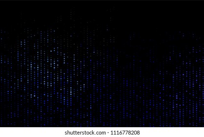 Dark BLUE vector  background with dots. Blurred bubbles on abstract background with colorful gradient. New design for ad, poster, banner of your website.
