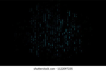 Dark BLUE vector  background with dots. Blurred decorative design in abstract style with bubbles. The pattern can be used for beautiful websites.