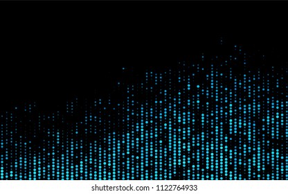 Dark BLUE vector  background with dots. Abstract illustration with colored bubbles in nature style. The pattern can be used for beautiful websites.