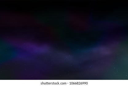 Dark BLUE vector background with galaxy stars. Modern abstract illustration with Big Dipper stars. Smart design for your business advert.