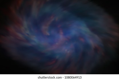Dark BLUE vector background with galaxy stars. Modern abstract illustration with Big Dipper stars. Best design for your ad, poster, banner.