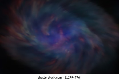 Dark BLUE vector background with galaxy stars. Shining illustration with sky stars on abstract template. Template for cosmic backgrounds.