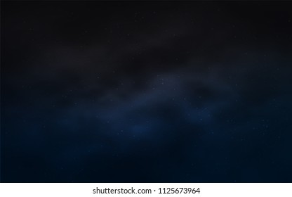 Dark BLUE vector background with galaxy stars. Shining illustration with sky stars on abstract template. Pattern for astrology websites.