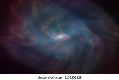 Dark BLUE vector background with galaxy stars. Modern abstract illustration with Big Dipper stars. Smart design for your business advert.