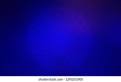 Dark BLUE vector background with galaxy stars. Space stars on blurred abstract background with gradient. Pattern for astrology websites.