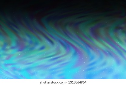 Dark BLUE vector background with galaxy stars. Shining colored illustration with bright astronomical stars. Pattern for astronomy websites.