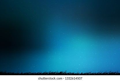 Dark BLUE vector background with galaxy stars. Modern abstract illustration with Big Dipper stars. Pattern for astronomy websites.