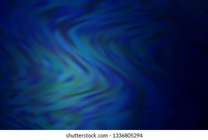 Dark BLUE vector background with galaxy stars. Space stars on blurred abstract background with gradient. Pattern for astronomy websites.