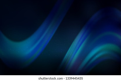 Dark BLUE vector background with galaxy stars. Shining illustration with sky stars on abstract template. Pattern for astrology websites.