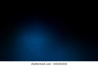 Dark BLUE vector background with galaxy stars. Modern abstract illustration with Big Dipper stars. Pattern for astronomy websites.