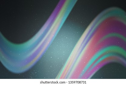 Dark BLUE vector background with galaxy stars. Modern abstract illustration with Big Dipper stars. Best design for your ad, poster, banner.
