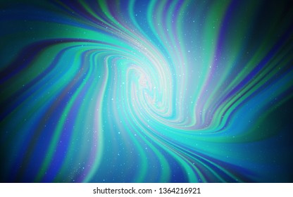 Dark BLUE vector background with galaxy stars. Shining illustration with sky stars on abstract template. Pattern for astronomy websites.