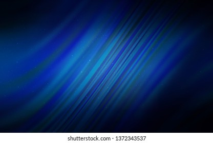 Dark BLUE vector background with galaxy stars. Space stars on blurred abstract background with gradient. Pattern for astronomy websites.