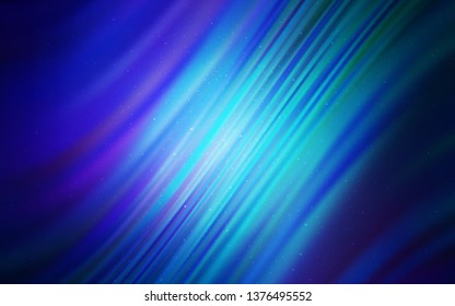 Dark BLUE vector background with galaxy stars. Modern abstract illustration with Big Dipper stars. Smart design for your business advert.
