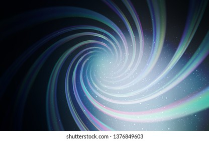 Dark BLUE vector background with galaxy stars. Space stars on blurred abstract background with gradient. Pattern for astrology websites.
