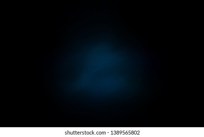 Dark BLUE vector background with galaxy stars. Shining colored illustration with bright astronomical stars. Pattern for futuristic ad, booklets.