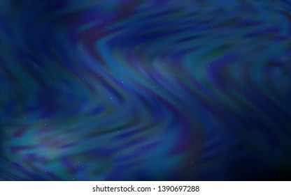 Dark BLUE vector background with galaxy stars. Modern abstract illustration with Big Dipper stars. Pattern for astrology websites.