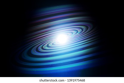 Dark BLUE vector background with galaxy stars. Shining illustration with sky stars on abstract template. Best design for your ad, poster, banner.