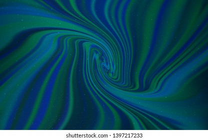 Dark BLUE vector background with galaxy stars. Modern abstract illustration with Big Dipper stars. Best design for your ad, poster, banner.