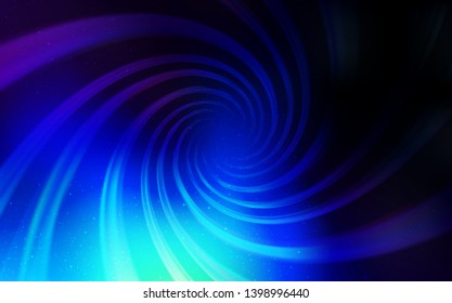 Dark BLUE vector background with galaxy stars. Space stars on blurred abstract background with gradient. Pattern for astronomy websites.