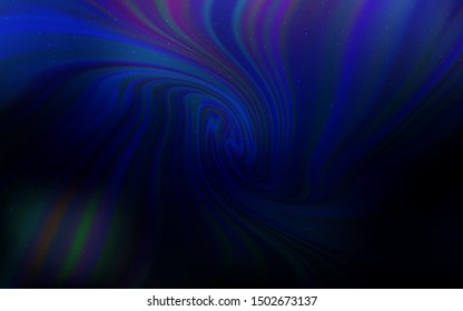 Dark BLUE vector background with galaxy stars. Blurred decorative design in simple style with galaxy stars. Smart design for your business advert.