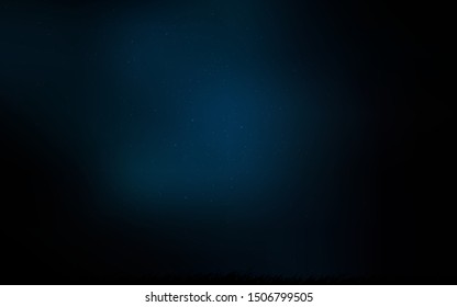 Dark BLUE vector background with galaxy stars. Modern abstract illustration with Big Dipper stars. Smart design for your business advert.