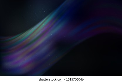 Dark BLUE vector background with galaxy stars. Shining colored illustration with bright astronomical stars. Best design for your ad, poster, banner.