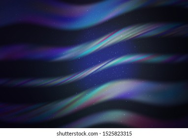 Dark BLUE vector background with galaxy stars. Shining colored illustration with bright astronomical stars. Smart design for your business advert.