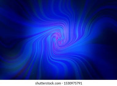 Dark BLUE vector background with galaxy stars. Shining colored illustration with bright astronomical stars. Pattern for astronomy websites.