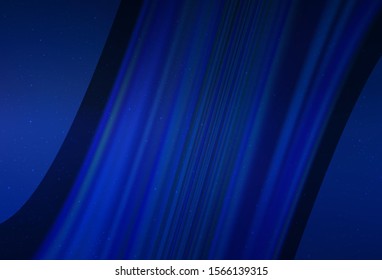 Dark BLUE vector background with galaxy stars. Shining illustration with sky stars on abstract template. Template for cosmic backgrounds.