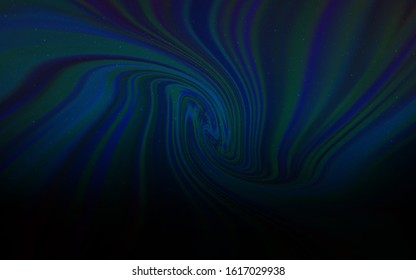 Dark BLUE vector background with galaxy stars. Space stars on blurred abstract background with gradient. Pattern for astrology websites.