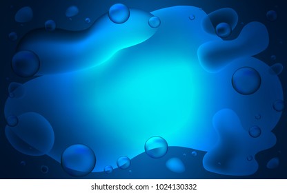 Dark BLUE vector background with lamp shapes. Glitter abstract illustration with wry lines. The template for cell phone backgrounds.