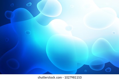 Dark BLUE vector background with lamp shapes. A completely new color illustration in memphis style. A completely new template for your business design.