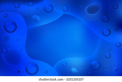 Dark BLUE vector background with lamp shapes. A vague circumflex abstract illustration with gradient. A new texture for your  ad, booklets, leaflets.