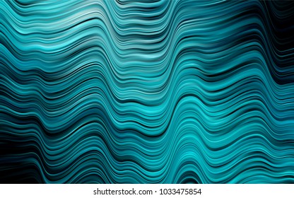 Dark BLUE vector background with lamp shapes. Colorful abstract illustration with gradient lines. Textured wave pattern for backgrounds.