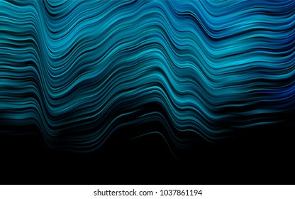 Dark BLUE vector background with lamp shapes. Shining crooked illustration in marble style. The elegant pattern for brand book.
