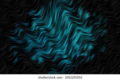 Dark BLUE vector background with lamp shapes. Shining crooked illustration in marble style. A new texture for your  ad, booklets, leaflets.