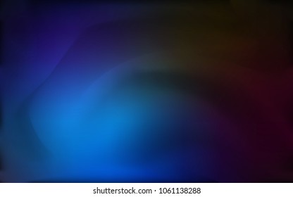 Dark BLUE vector background with lamp shapes. Geometric illustration in marble style with gradient.  The template for cell phone backgrounds.