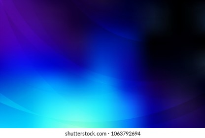 Dark BLUE vector background with lamp shapes. A completely new color illustration in marble style. A new texture for your  ad, booklets, leaflets.