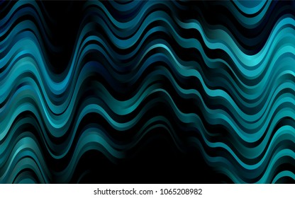 Dark BLUE vector background with lamp shapes. A sample with blurred bubble shapes. The template for cell phone backgrounds.
