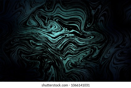 Dark BLUE vector background with lamp shapes. Shining crooked illustration in marble style. A completely new memphis design for your business.
