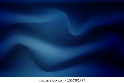 Dark BLUE vector background with lamp shapes. Geometric illustration in marble style with gradient.  New composition for your brand book.