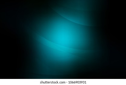 Dark BLUE vector background with lamp shapes. A sample with blurred bubble shapes. Marble style for your business design.